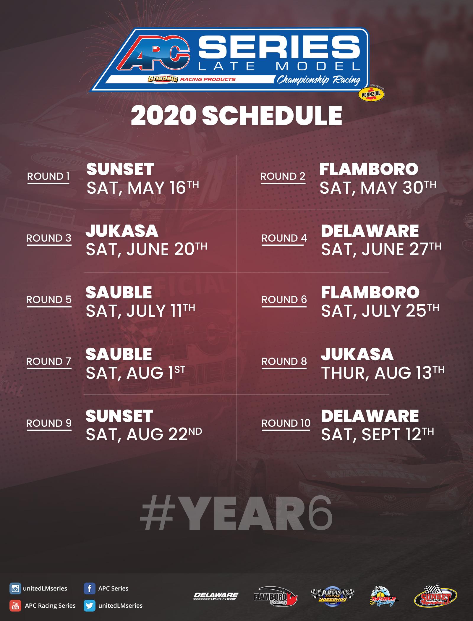 2020 APC Series Schedule
