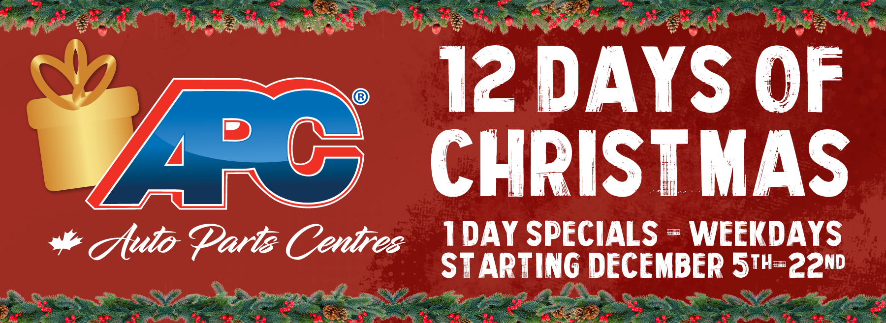 12 Days of Christmas - December 5-22